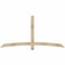 Ekena Millwork Bellingham Rough Sawn Timber Gable Bracket, Douglas Fir, 84"W x 42"H x 2"D x 4"F, 12/12 Pitch GBW084X42X0204BEL00RDF - alternate 1